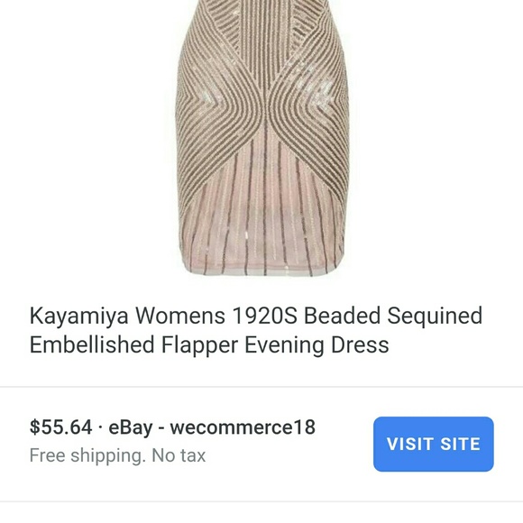 Kayamiya Beaded Sequin Dress - Picture 6 of 8